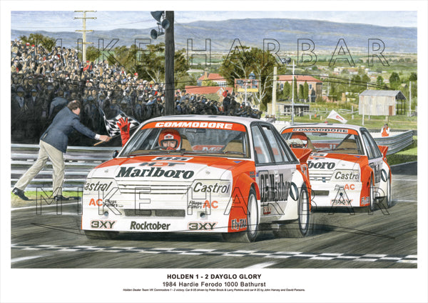 Bathurst 1984 - Holden 1 - 2 Dayglo Glory