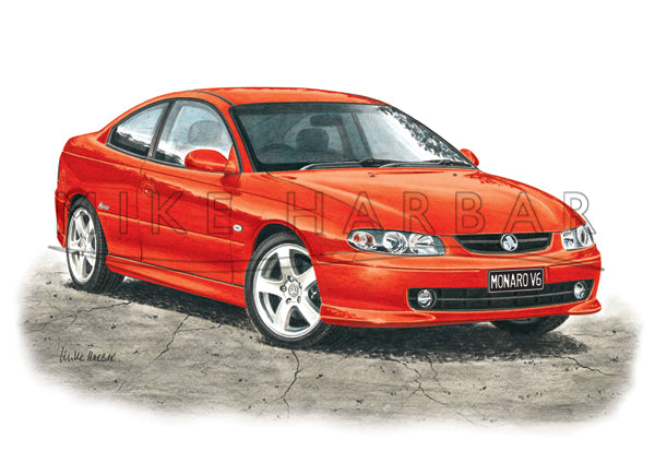 Holden Monaro CV6 colour print