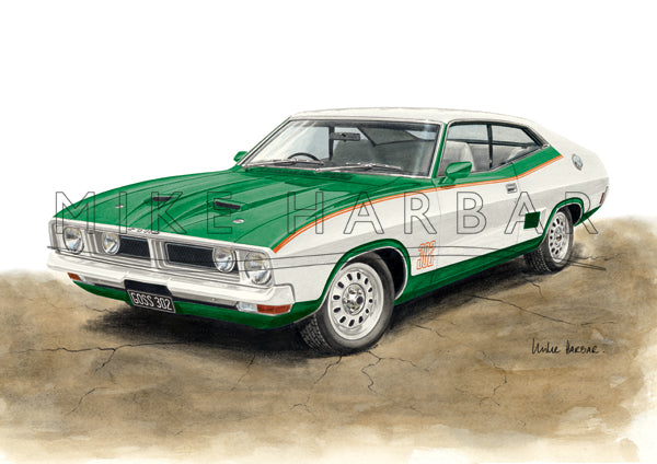 Ford Falcon XB John Goss Special - Green Bonnet