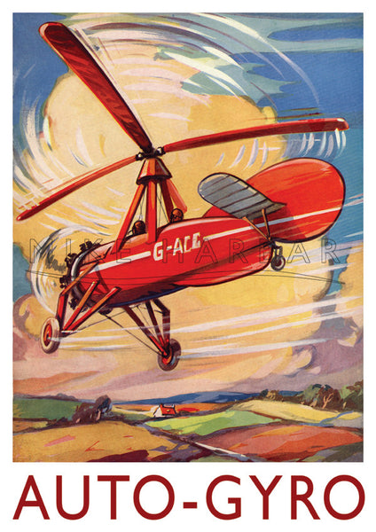 Auto Gyro Cierva Poster