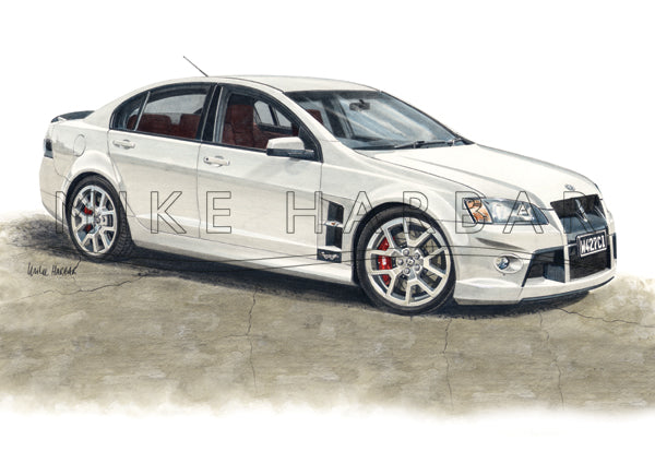 Commodore 2008 HSV W427 Walkinshaw personalised print