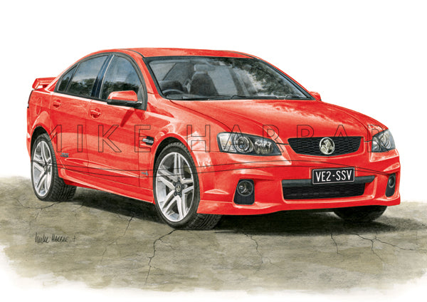 Holden Commodore VE 2 Sedan - Colour Print