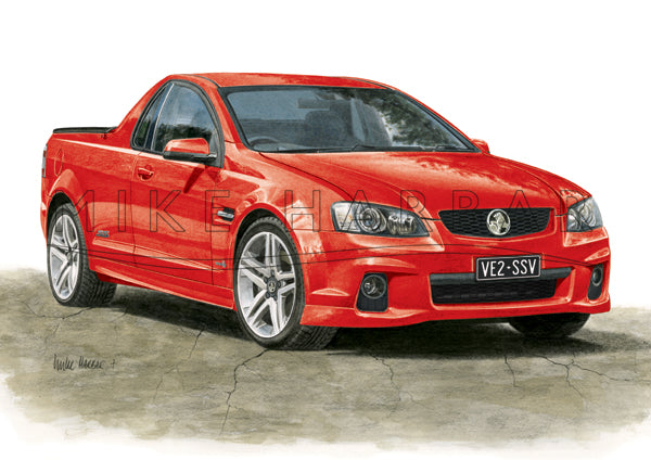 Holden Commodore VE 2 Ute - Colour Print