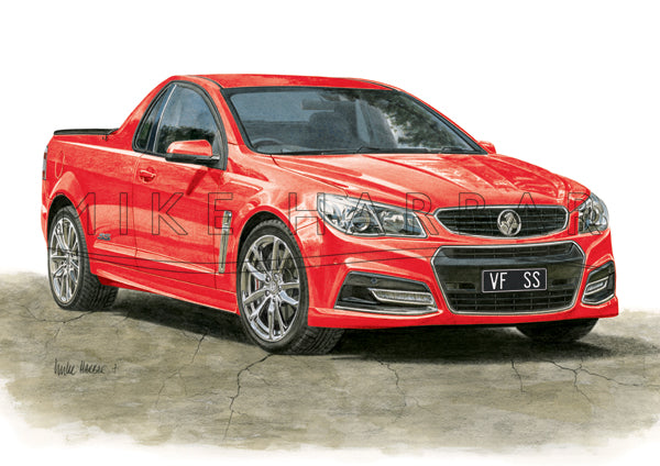 Holden Commodore VF I Ute - Colour Print