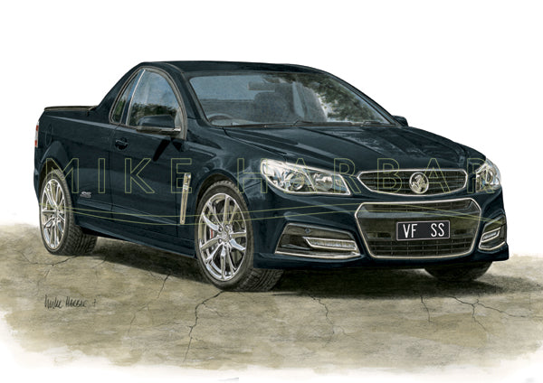 Holden Commodore VF I Ute Personalised Print - Your COLOUR & REGO