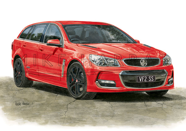 Holden Commodore VF II Sportswagon - Colour Print