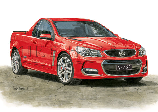 Holden Commodore VF II Ute - Colour Print