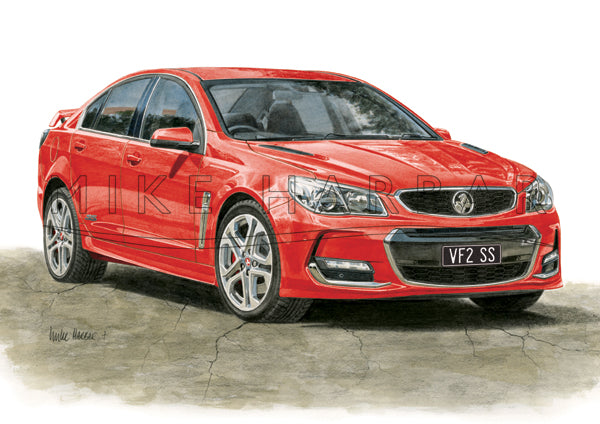 Holden Commodore VF II Sedan - Colour Print