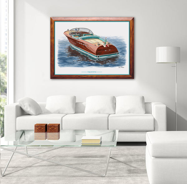 Riva Aquarama Super Canvas Print