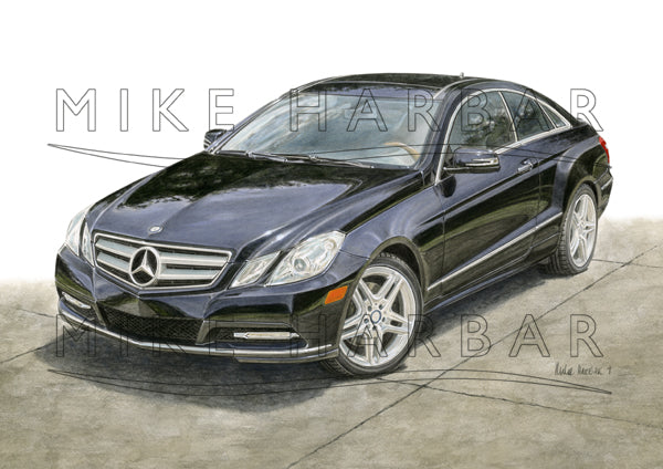 Mercedes E350 2013 Colour Print