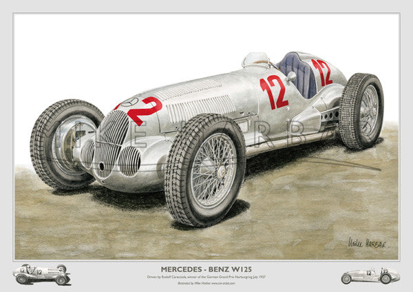 Mercedes Benz W125 with Vignettes