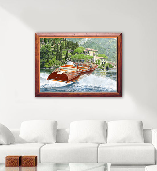 Riva Como - Riva Aquarama Super orange Canvas Print