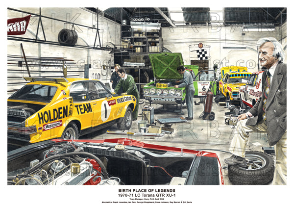 Bathurst 1970-71 HDT LC Torana GTR XU1 Workshop