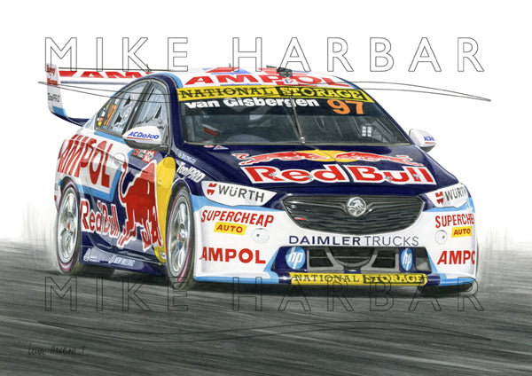 Zb Commodore Vector 2022 888 Holden Commodore ZB. – Classic Lines Artist