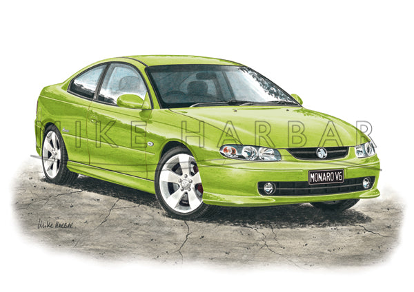 Holden Monaro CV6 personalised print