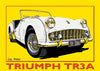 Triumph TR3A Yellow Poster