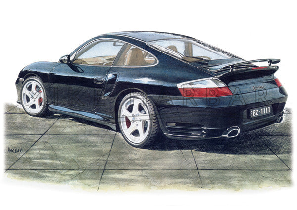 Porsche 996 Turbo (Rear View) – Classic Lines Artist