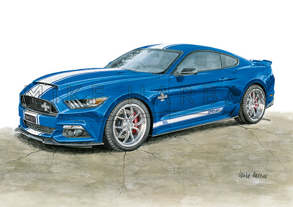 Ford Mustang 2016 Super Snake Colour Print