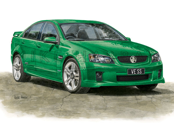 Holden Commodore VE 1 Sedan Personalised Print - Your COLOUR & REGO