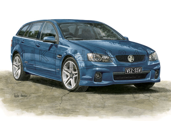 Holden Commodore VE 2 Sportswagon Personalised Print - Your COLOUR & REGO