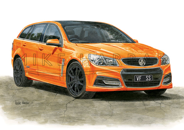 Holden Commodore VF I Sportswagon Personalised Print - Your COLOUR & REGO